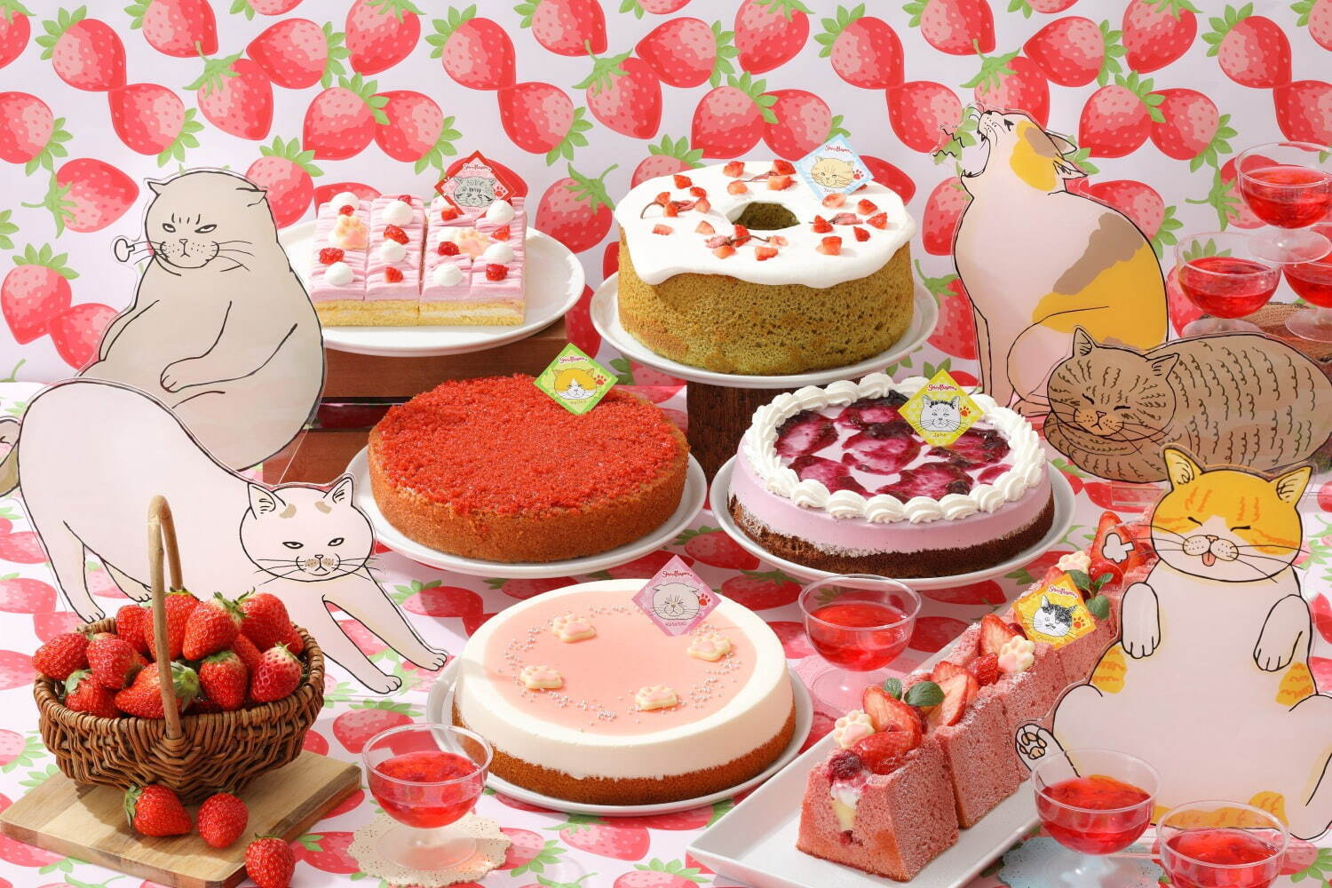【スイーツパラダイス】“猫スイーツ”食べ放題「にゃんだフルスイーツ」